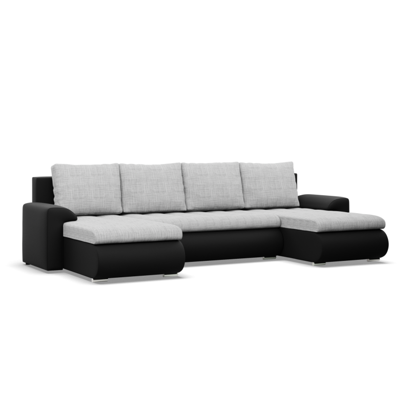 FORESTA ULL Corner Sofa, Color - GRAY + BLACK FORESTA ULL Corner Sofa, Color - GRAY + BLACK