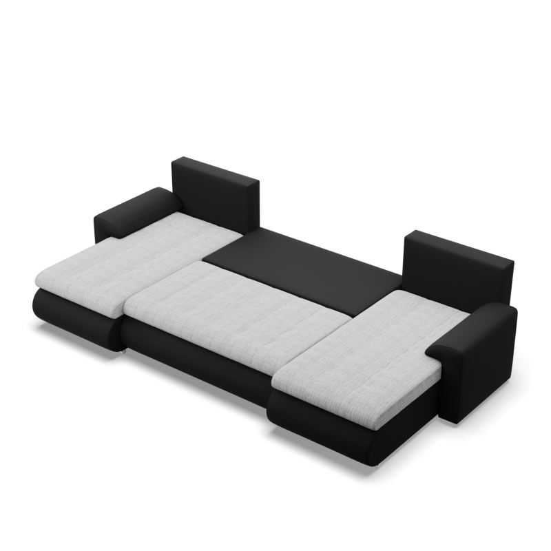 FORESTA ULL Corner Sofa, Color - GRAY + BLACK FORESTA ULL Corner Sofa, Color - GRAY + BLACK