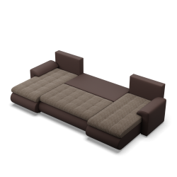 FORESTA ULL Corner Sofa, Color - BROWN + CAPPUCCINO FORESTA ULL Corner Sofa, Color - BROWN + CAPPUCCINO