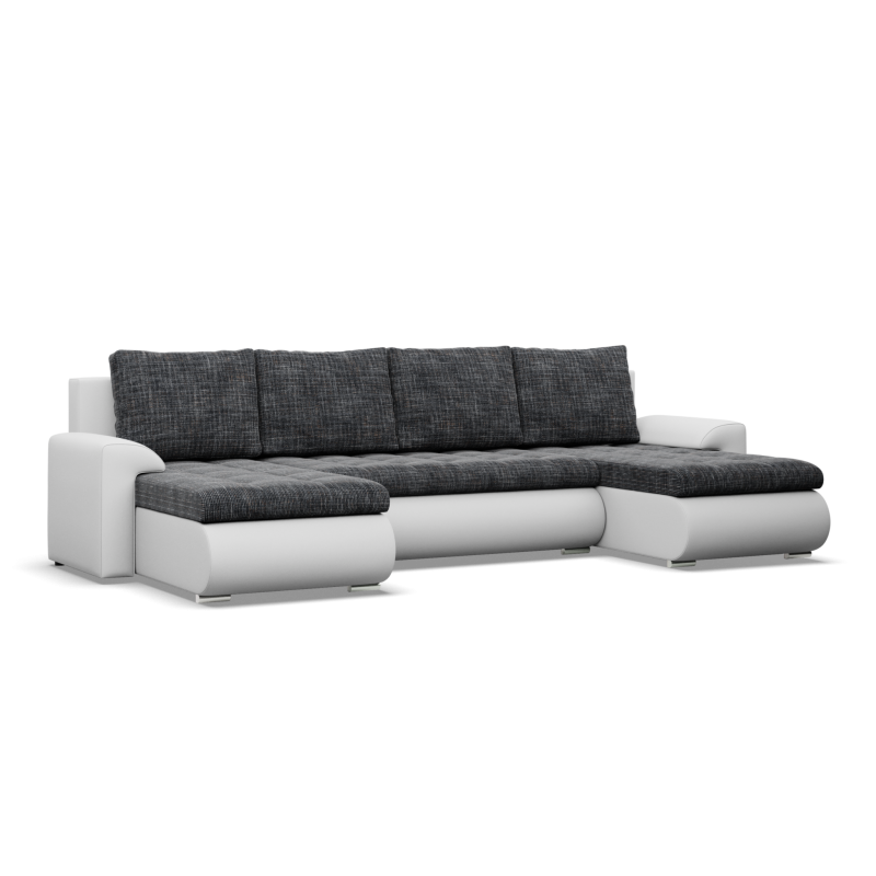 FORESTA ULL Corner Sofa, Color - GRAY + BLACK FORESTA ULL Corner Sofa, Color - GRAY + BLACK