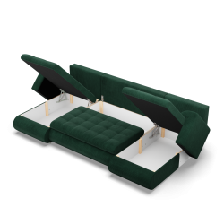 FORESTA ULL Poso Corner Sofa, Color - BOTTLE GREEN FORESTA ULL Poso Corner Sofa, Color - BOTTLE GREEN