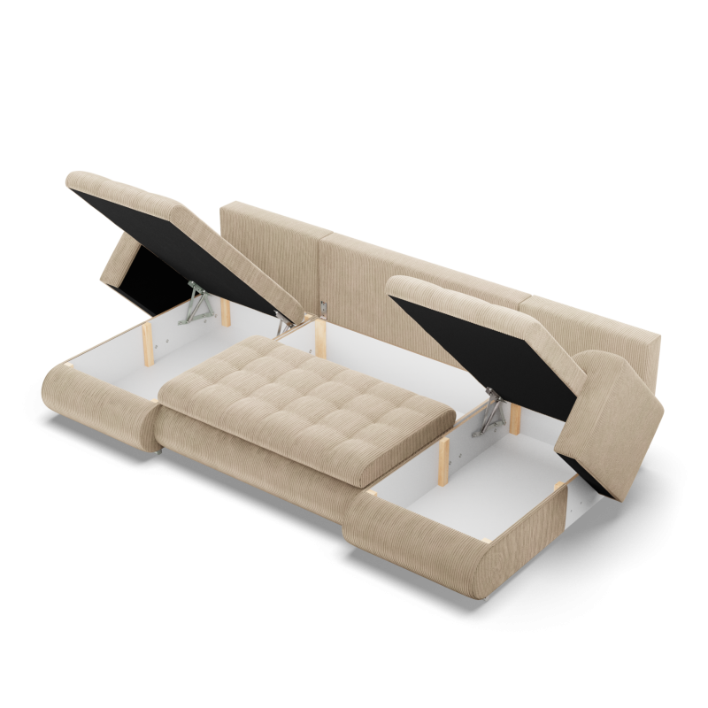 FORESTA ULL Poso Corner Sofa, Color - BEIGE FORESTA ULL Poso Corner Sofa, Color - BEIGE