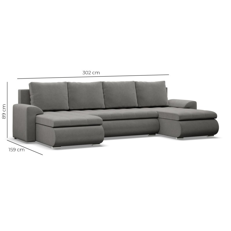 FORESTA ULL Poso Corner Sofa, Color - GRAY FORESTA ULL Poso Corner Sofa, Color - GRAY