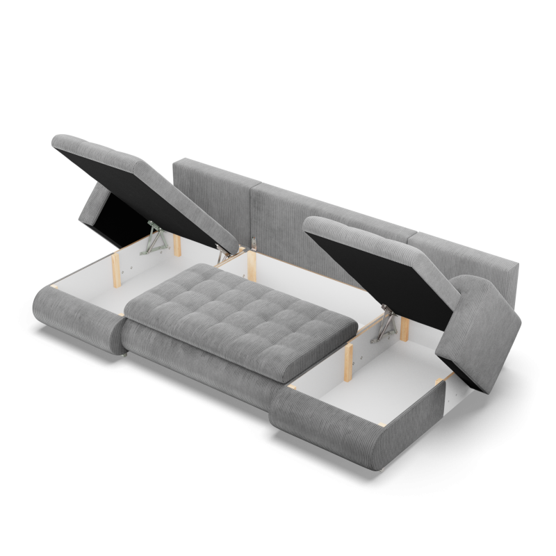 FORESTA ULL Poso Corner Sofa, Color - GRAY FORESTA ULL Poso Corner Sofa, Color - GRAY