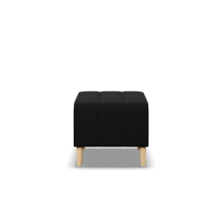 ELMA Pouf, Color - BLACK, Size - 50x50 ELMA Pouf, Color - BLACK, Size - 50x50
