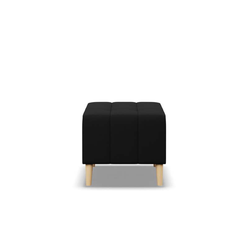 ELMA Pouf, Color - BLACK, Size - 50x50 ELMA Pouf, Color - BLACK, Size - 50x50
