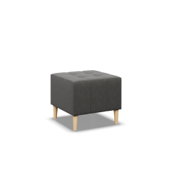 Sitzhocker ELMA, Farbe - DUNKELGRAU, Größe - 50x50