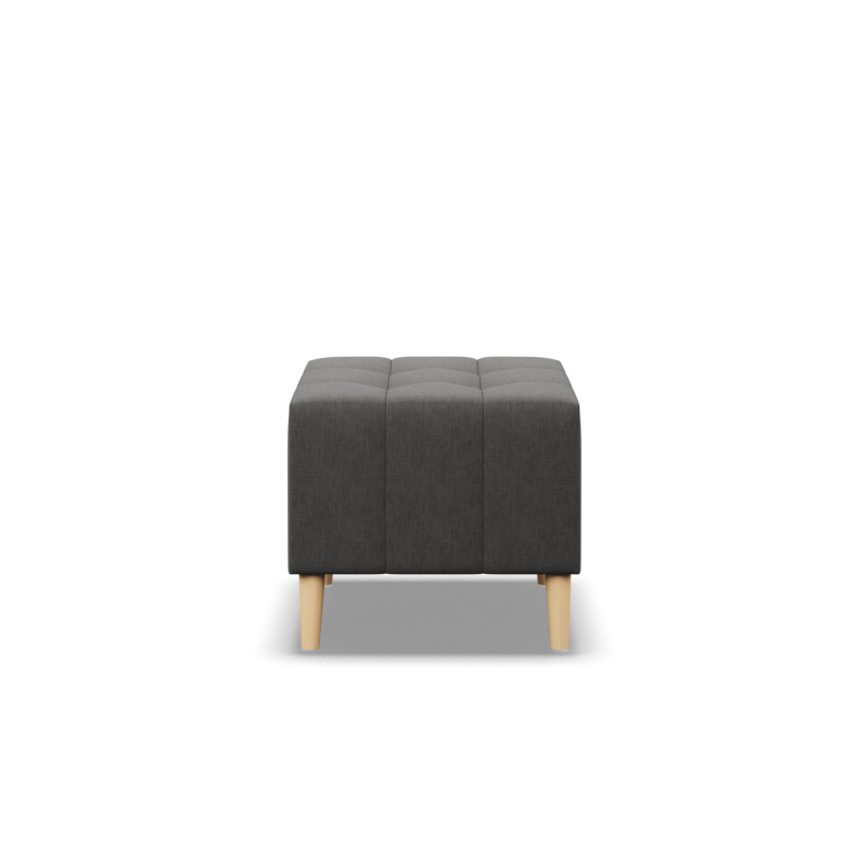 ELMA Pouf, Color - DARK GRAY, Size - 50x50 ELMA Pouf, Color - DARK GRAY, Size - 50x50
