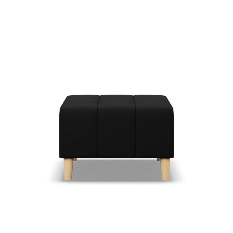 ELMA Pouf, Color - BLACK, Size - 70x70 ELMA Pouf, Color - BLACK, Size - 70x70