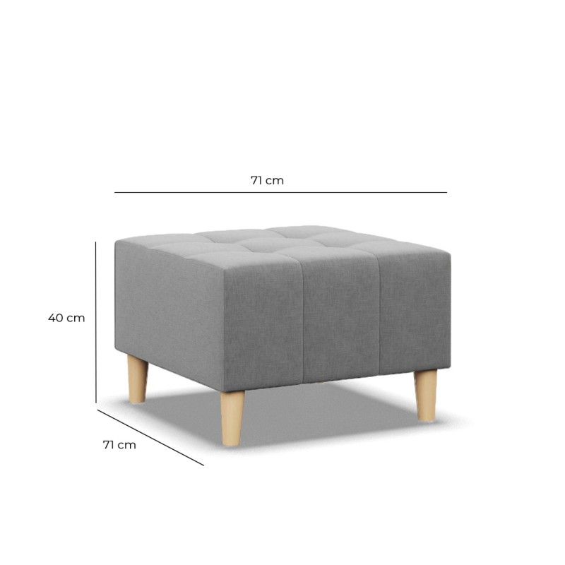 Pufa ELMA , Kolor - CAPPUCCINO, Wymiar - 70x70 Pufa ELMA , Kolor - CAPPUCCINO, Wymiar - 70x70