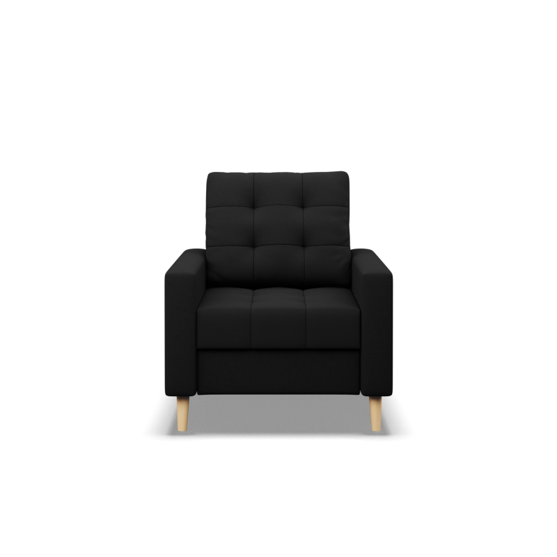 ELMA Armchair, Filling - Foam, Color - BLACK ELMA Armchair, Filling - Foam, Color - BLACK