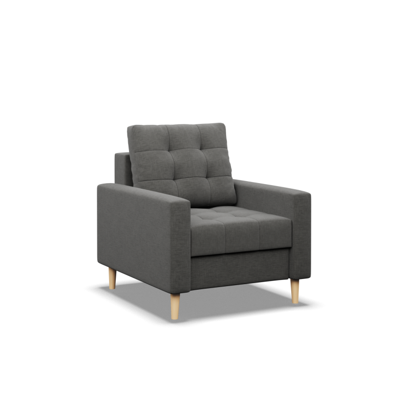 ELMA Armchair, Filling - Foam, Color - DARK GRAY ELMA Armchair, Filling - Foam, Color - DARK GRAY