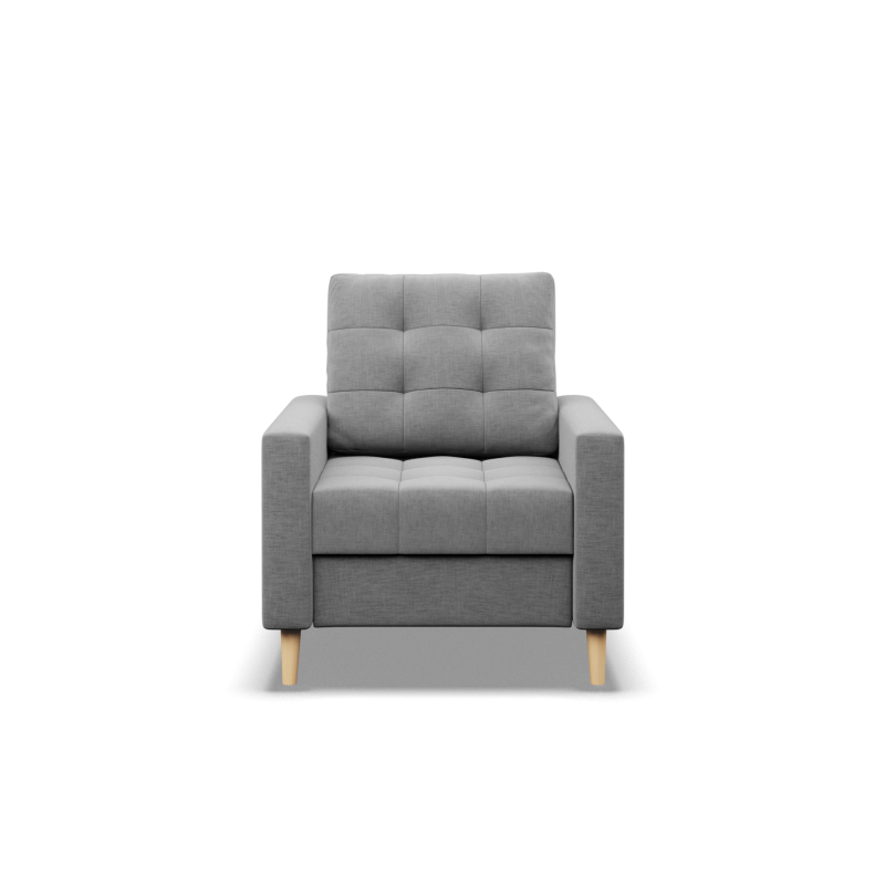 ELMA Armchair, Filling - Spring, Color - GRAY ELMA Armchair, Filling - Spring, Color - GRAY