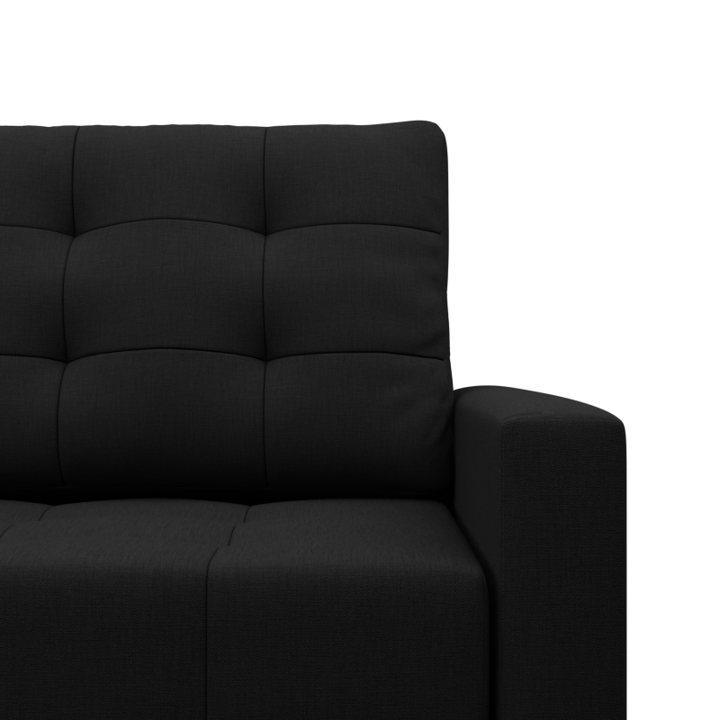 Sofa ELMA , Wypełnienie - Piankowe, Kolor - CZARNY Sofa ELMA , Wypełnienie - Piankowe, Kolor - CZARNY