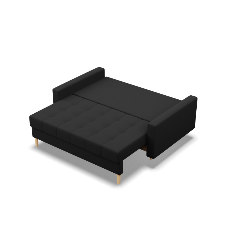 Sofa ELMA , Wypełnienie - Piankowe, Kolor - CZARNY Sofa ELMA , Wypełnienie - Piankowe, Kolor - CZARNY
