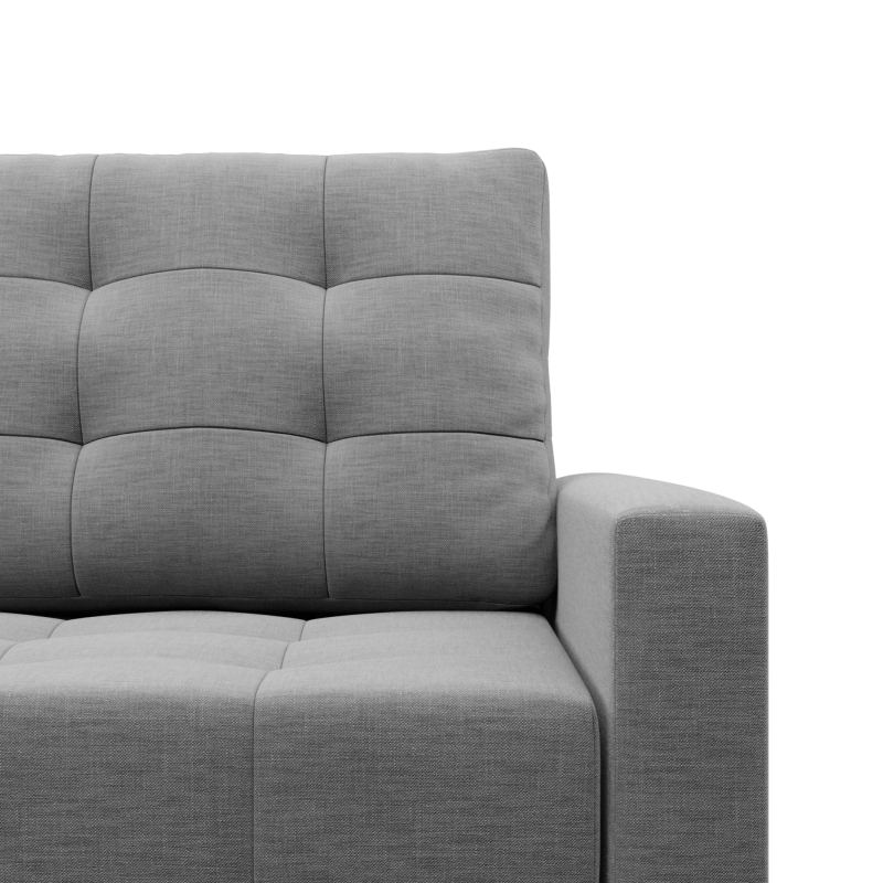 Sofa ELMA , Wypełnienie - Sprężynowe, Kolor - SZARY Sofa ELMA , Wypełnienie - Sprężynowe, Kolor - SZARY