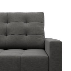 Sofa ELMA , Wypełnienie - Sprężynowe, Kolor - CIEMNY SZARY Sofa ELMA , Wypełnienie - Sprężynowe, Kolor - CIEMNY SZARY