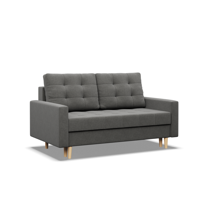 Sofa ELMA , Wypełnienie - Sprężynowe, Kolor - CIEMNY SZARY Sofa ELMA , Wypełnienie - Sprężynowe, Kolor - CIEMNY SZARY