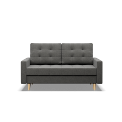 Sofa ELMA , Wypełnienie - Sprężynowe, Kolor - CIEMNY SZARY Sofa ELMA , Wypełnienie - Sprężynowe, Kolor - CIEMNY SZARY