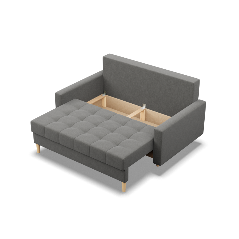 Sofa ELMA , Wypełnienie - Sprężynowe, Kolor - CIEMNY SZARY Sofa ELMA , Wypełnienie - Sprężynowe, Kolor - CIEMNY SZARY