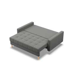 Sofa ELMA , Wypełnienie - Sprężynowe, Kolor - CIEMNY SZARY Sofa ELMA , Wypełnienie - Sprężynowe, Kolor - CIEMNY SZARY