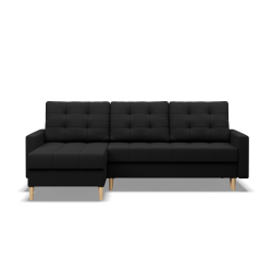 ELMA LL Corner Sofa, Filling - Foam, Color - BLACK ELMA LL Corner Sofa, Filling - Foam, Color - BLACK