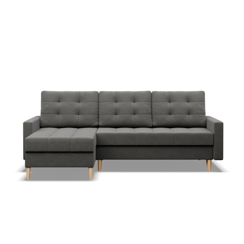 Corner sofa ELMA LL, Filling - Foam, Color - DARK GRAY Corner sofa ELMA LL, Filling - Foam, Color - DARK GRAY