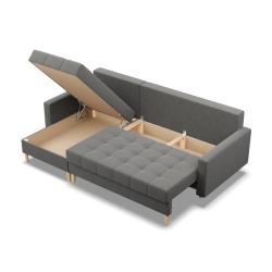 Corner sofa ELMA LL, Filling - Foam, Color - DARK GRAY Corner sofa ELMA LL, Filling - Foam, Color - DARK GRAY