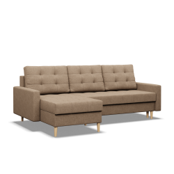 ELMA LL Corner Sofa, Filling - Foam, Color - CAPPUCCINO ELMA LL Corner Sofa, Filling - Foam, Color - CAPPUCCINO