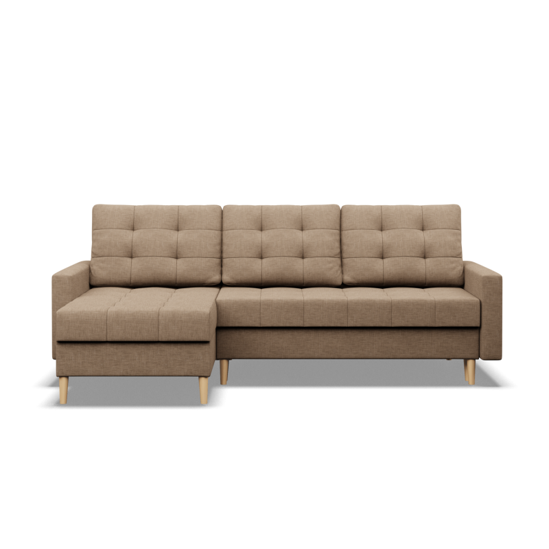ELMA LL Corner Sofa, Filling - Foam, Color - CAPPUCCINO ELMA LL Corner Sofa, Filling - Foam, Color - CAPPUCCINO