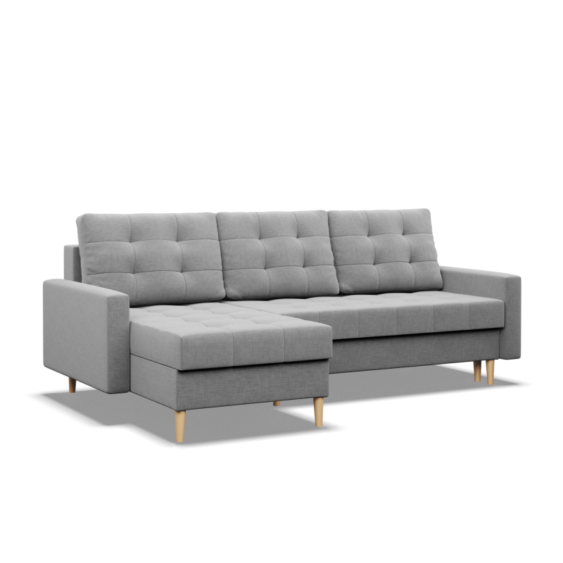 ELMA LL Corner Sofa, Filling - Spring, Color - GRAY ELMA LL Corner Sofa, Filling - Spring, Color - GRAY