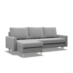 ELMA LL Corner Sofa, Filling - Spring, Color - GRAY ELMA LL Corner Sofa, Filling - Spring, Color - GRAY