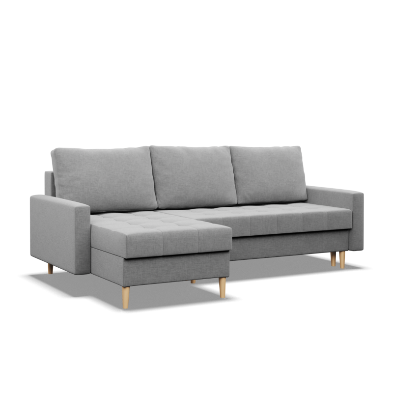 ELMA LL Corner Sofa, Filling - Spring, Color - GRAY ELMA LL Corner Sofa, Filling - Spring, Color - GRAY
