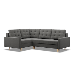 ELMA LO Corner Sofa, Filling - Foam, Side - LEFT, Color - DARK GRAY ELMA LO Corner Sofa, Filling - Foam, Side - LEFT, Color - DARK GRAY
