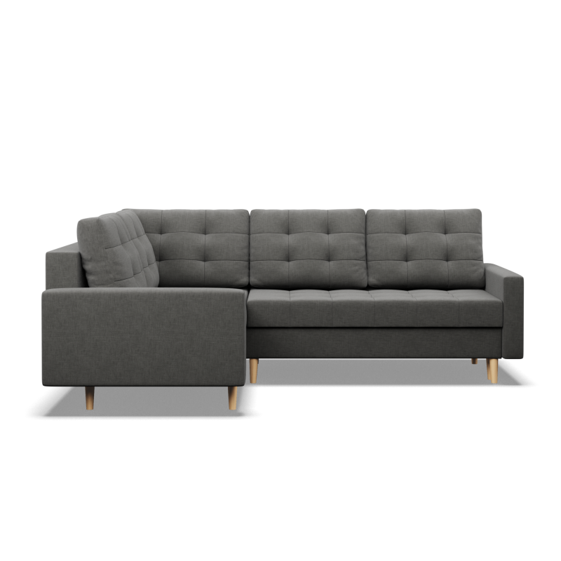 ELMA LO Corner Sofa, Filling - Foam, Side - LEFT, Color - DARK GRAY ELMA LO Corner Sofa, Filling - Foam, Side - LEFT, Color - DARK GRAY