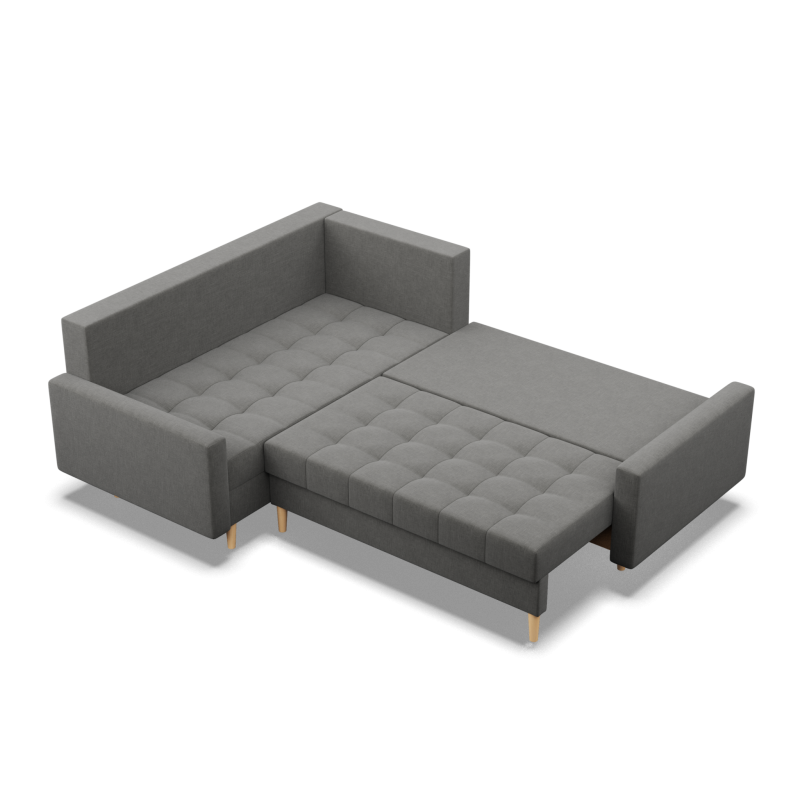 ELMA LO Corner Sofa, Filling - Foam, Side - LEFT, Color - DARK GRAY ELMA LO Corner Sofa, Filling - Foam, Side - LEFT, Color - DARK GRAY