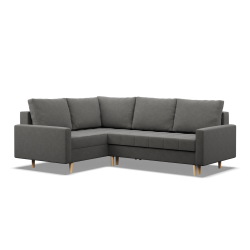 ELMA LO Corner Sofa, Filling - Foam, Side - LEFT, Color - DARK GRAY ELMA LO Corner Sofa, Filling - Foam, Side - LEFT, Color - DARK GRAY