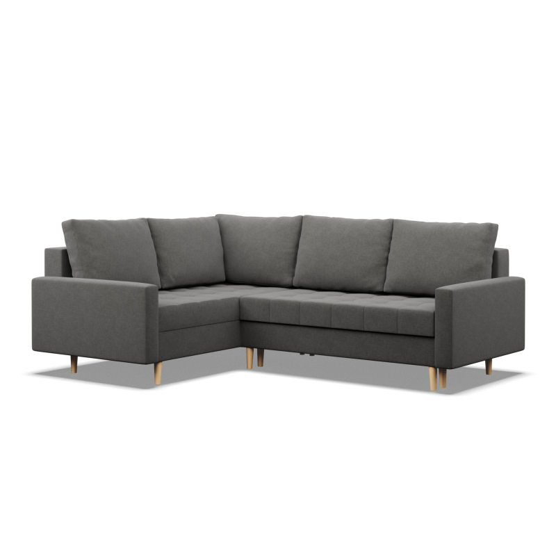 ELMA LO Corner Sofa, Filling - Foam, Side - LEFT, Color - DARK GRAY ELMA LO Corner Sofa, Filling - Foam, Side - LEFT, Color - DARK GRAY