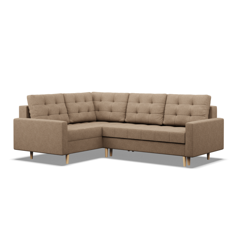 ELMA LO Corner Sofa, Filling - Foam, Side - LEFT, Color - CAPPUCCINO ELMA LO Corner Sofa, Filling - Foam, Side - LEFT, Color - CAPPUCCINO