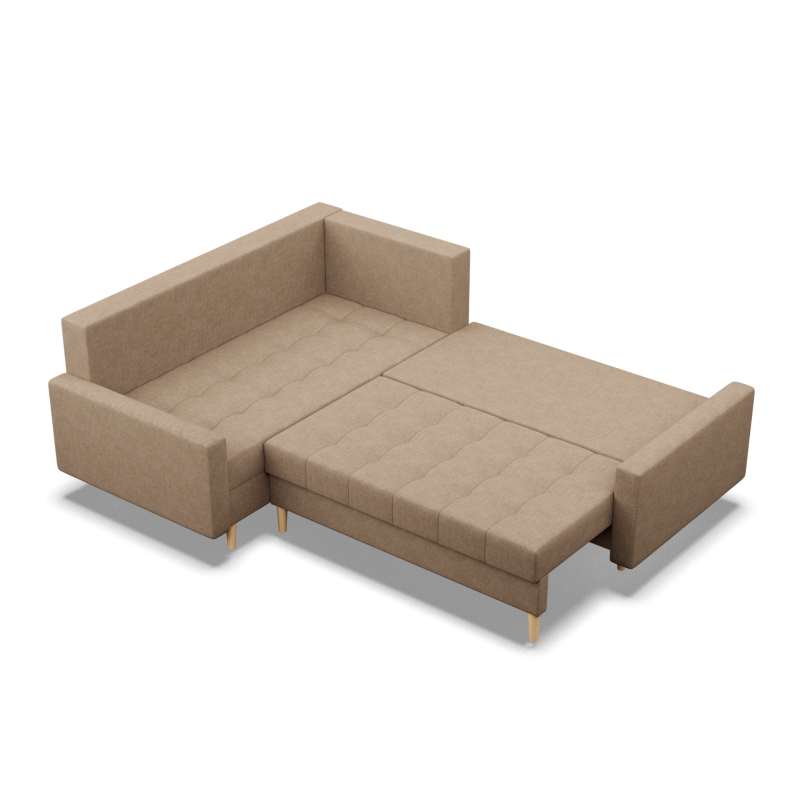 ELMA LO Corner Sofa, Filling - Foam, Side - LEFT, Color - CAPPUCCINO ELMA LO Corner Sofa, Filling - Foam, Side - LEFT, Color - CAPPUCCINO