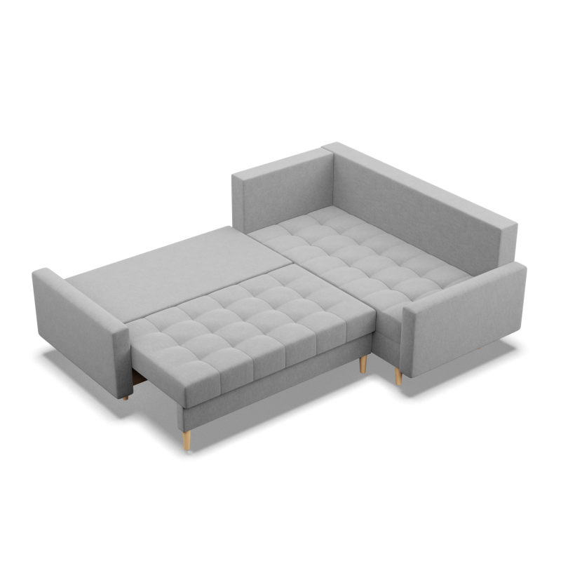 ELMA LO Corner Sofa, Filling - Foam, Side - RIGHT, Color - GRAY ELMA LO Corner Sofa, Filling - Foam, Side - RIGHT, Color - GRAY
