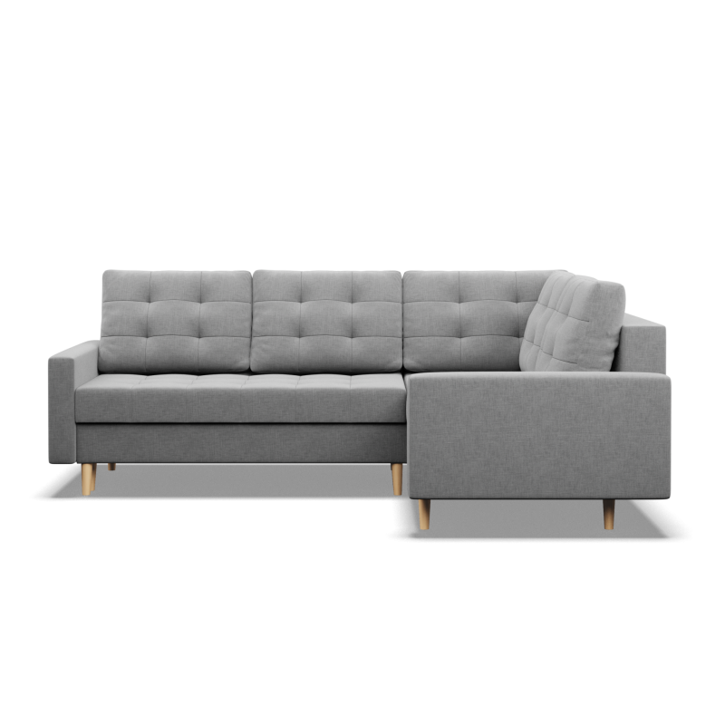 ELMA LO Corner Sofa, Filling - Foam, Side - RIGHT, Color - GRAY ELMA LO Corner Sofa, Filling - Foam, Side - RIGHT, Color - GRAY