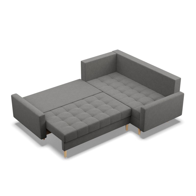 Corner Sofa ELMA LO, Filling - Foam, Side - RIGHT, Color - DARK GRAY Corner Sofa ELMA LO, Filling - Foam, Side - RIGHT, Color - DARK GRAY