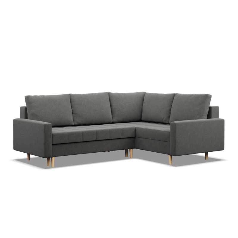 Corner Sofa ELMA LO, Filling - Foam, Side - RIGHT, Color - DARK GRAY Corner Sofa ELMA LO, Filling - Foam, Side - RIGHT, Color - DARK GRAY