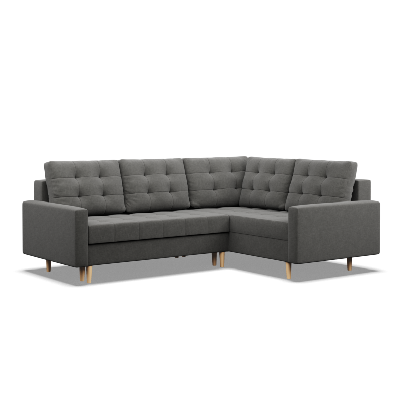 Corner Sofa ELMA LO, Filling - Foam, Side - RIGHT, Color - DARK GRAY Corner Sofa ELMA LO, Filling - Foam, Side - RIGHT, Color - DARK GRAY