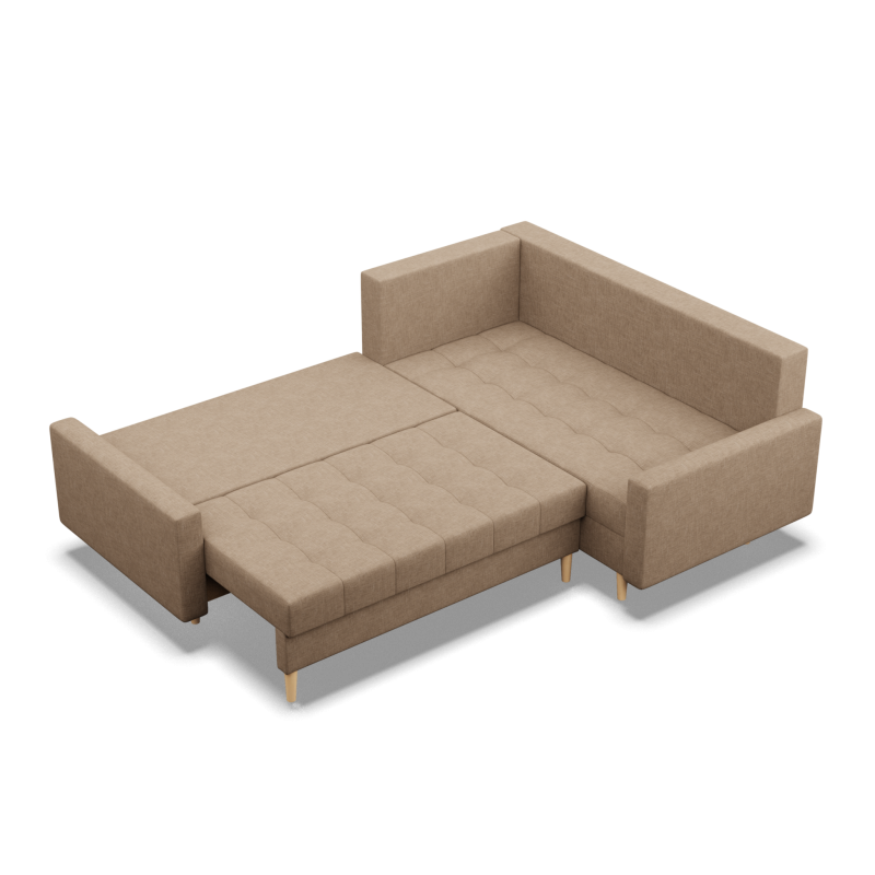 ELMA LO Corner Sofa, Filling - Foam, Side - RIGHT, Color - CAPPUCCINO ELMA LO Corner Sofa, Filling - Foam, Side - RIGHT, Color - CAPPUCCINO