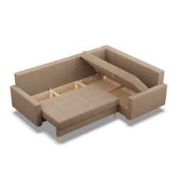 ELMA LO Corner Sofa, Filling - Foam, Side - RIGHT, Color - CAPPUCCINO ELMA LO Corner Sofa, Filling - Foam, Side - RIGHT, Color - CAPPUCCINO