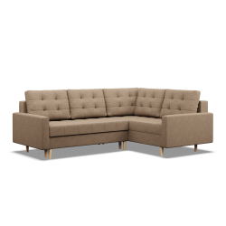 ELMA LO Corner Sofa, Filling - Spring, Side - RIGHT, Color - CAPPUCCINO