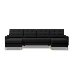 ELMA ULL Corner Sofa, Filling - Foam, Color - BLACK ELMA ULL Corner Sofa, Filling - Foam, Color - BLACK