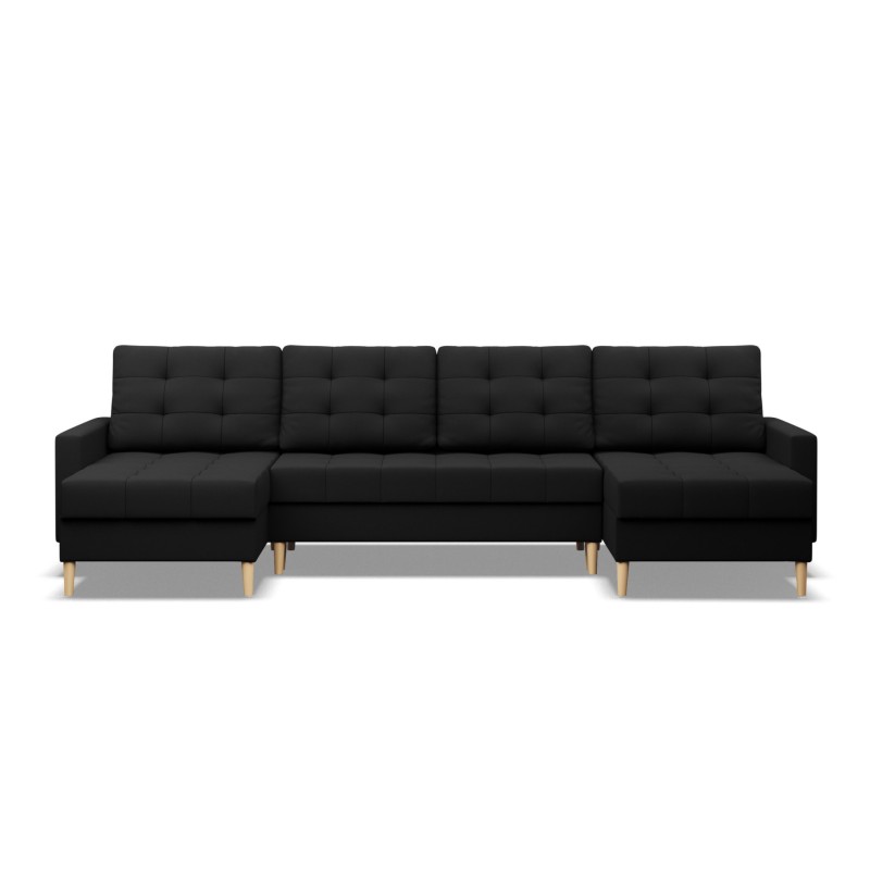 ELMA ULL Corner Sofa, Filling - Foam, Color - BLACK ELMA ULL Corner Sofa, Filling - Foam, Color - BLACK